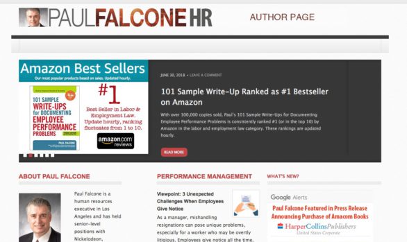 Paul Falcone HR Author Site